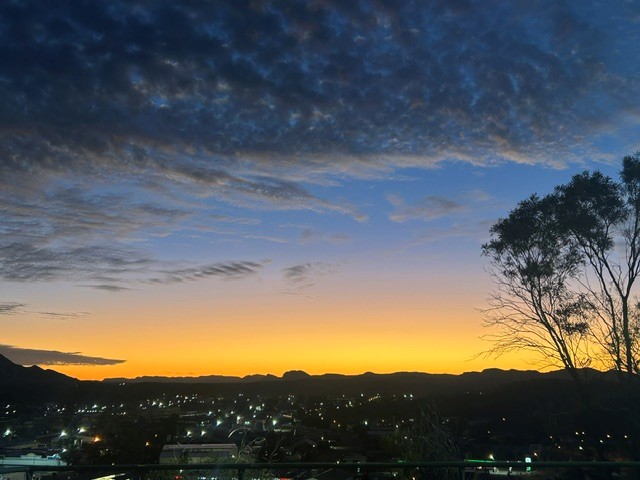Sunset over Alice Springs