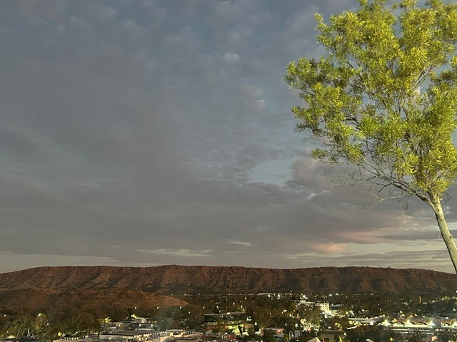 Sunset over the MacDonnell Ranges, Alice Springs