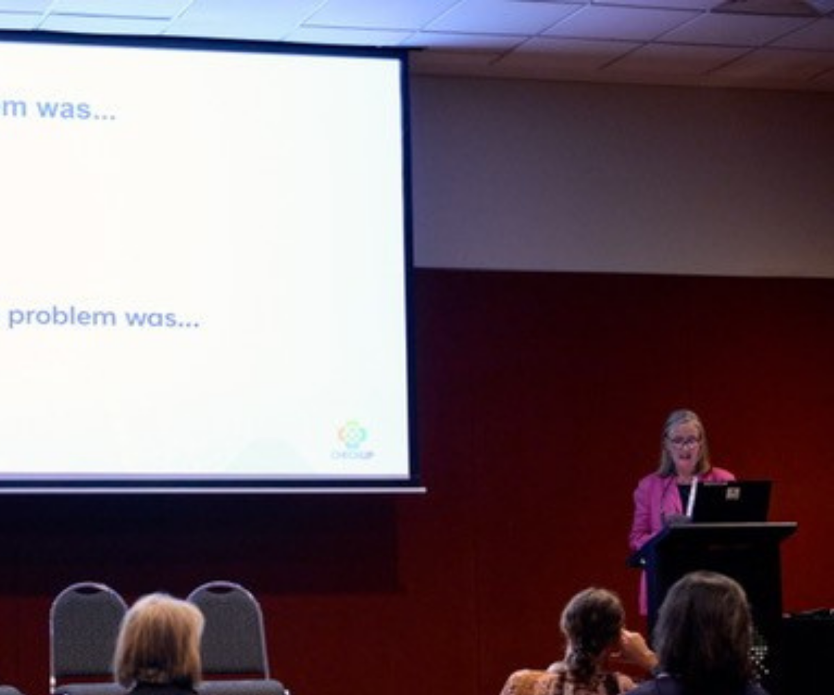 Carissa McAllister presenting at DNAC