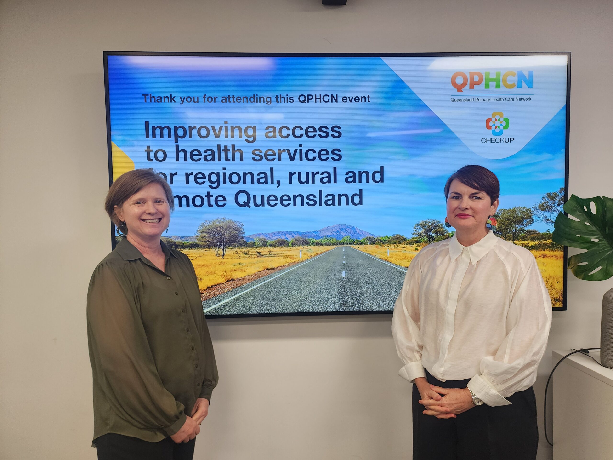 Cathie Gillan and Mary-Anne Quilter at the QPHCN event